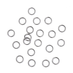 Нержавеющая Сталь Цвет 304 из нержавеющей стали разрезные кольца, кольца с двойной петлей, цвет нержавеющей стали, 6x1.2 мм, около 4.8 мм внутренним диаметром, 5000 шт / пакет