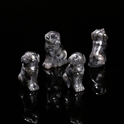 Larvikite Украшения из натурального ларвикита, украшение домашнего офиса, собака, 25 мм