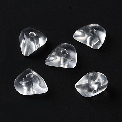 Clear Acrylic Beads, Imitation Gemstone, Chip, Clear, 8x6x4mm, Hole: 1.4mm