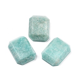 Амазонит Природные кабошонов амазонит, прямоугольник граненый, 29~30x21~22x9 мм