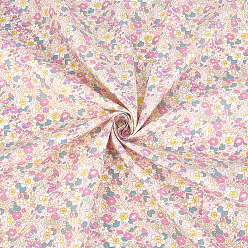 Flamant Tissu en coton imprimé de fleurs pour vêtements et loisirs créatifs, flamant, 1000x1500mm
