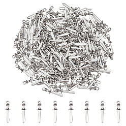 Античное Серебро Сплавочные подвески тибетского стиля, меч, без кадмия и без свинца, античное серебро, 23x5x2 мм, отверстие : 2 мм, 100 шт / коробка