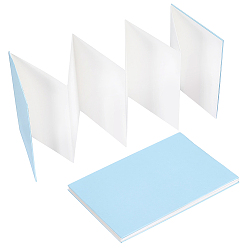 Светло-Синий Блокнот для акварели, складывающийся гармошкой, прямоугольные, голубой, 191x132x10.5 мм, 300 г