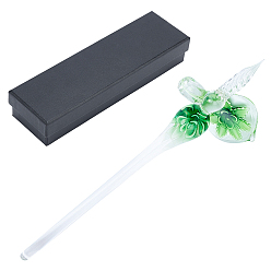 Зеленый Набор для погружной ручки и держателя для ручки, с цветочным узором и упаковочной коробкой, зелёные, 49~180x26x16x9.5~13 мм, отверстие : 7 мм, 2 шт / коробка