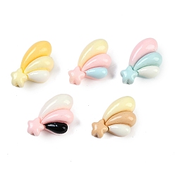 Звезда Кабошоны из смолы, разноцветные, звезда, 13.5x11.5x5.5 мм