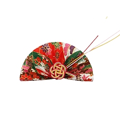 Красный 2шт. бумажные вставки для торта, украшения карт, с бамбуковой палкой, вентилятор, красные, 50x100 мм