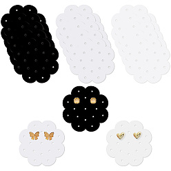 Цветок 15 шт. 3 цветные акриловые подставки для сережек, разноцветные, цветок, 6x6x0.3 см, 5 шт / цвет