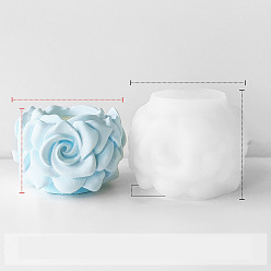 Белый Силиконовые формы для пищевых продуктов, формы для подсвечников, формы для литья гипсовой смолы, белые, 95x95x72 мм