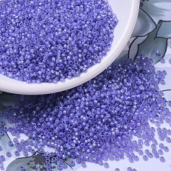 (RR649) Окрашенный Лиловый Алебастр с Серебряной Подкладкой Миюки круглые бусины рокайль, японский бисер, 11/0, (rr 649) окрашенный в серебристый алебастр, 2x1.3 мм, отверстия : 0.8 mm, около 50000 шт / фунт