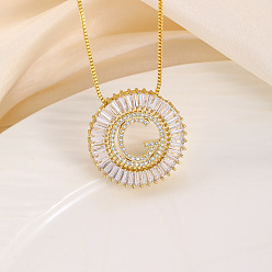 Letter G Кольцо из латуни с прозрачными кубическими цирконами и подвеской в виде буквы, цепочка-коробка, золотые, Буква G, 17.72 дюйм (45 см)