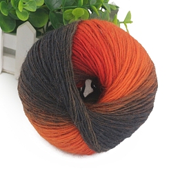 Разноцветный Шерстяная нить градиентного цвета, секционная окрашенная исландская шерстяная нить, мягкий и теплый, для шали-шарфа ручной вязки, красочный, 2 мм