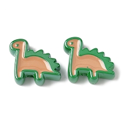 Верблюжий 10шт акриловые эмалевые бусины, динозавр, верблюжие, 22.5x26.5x9 мм, отверстие : 3.5 мм