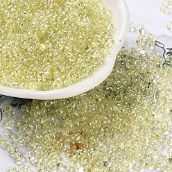 Шампанско-Желтый Бисер из стекла , прозрачные цвета блеск, арахис, шампанское желтый, 4~4.5x2~2.5x2~2.5 мм, отверстие : 0.8~0.9 мм, Около 10000 шт / фунт