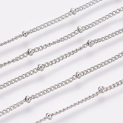 Stainless Steel Color 304 Stainless Steel Curb Chain Anklets, Stainless Steel Color, 9 inch(22.8cm), 1.4mm