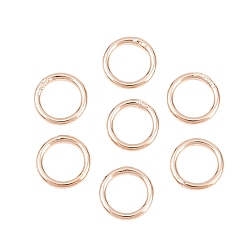 Розовое Золото Латунь закрыт прыжок кольца, круглые, розовое золото , 20 датчик, 6x0.8 мм, внутренний диаметр: 4.5 мм, о 50 шт / комплект