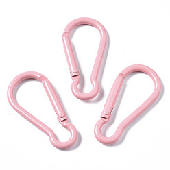 Розовый Алюминия скалолазание карабинов, ключевые застежками, туманная роза, 46x22.5x4.5 мм, внутренний диаметр: 39x16 мм