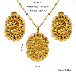 Oval 304 подвески и серьги-гвоздики из нержавеющей стали, золотые, овальные, 30x20 мм и 450 мм