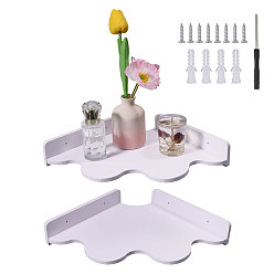 Blanc Étagères de rangement murales en MDF, nuage, blanc, 194x194x50mm