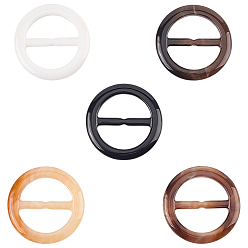 (52) Непрозрачная лаванда 20шт. пряжки-регуляторы из смолы с тремя скользящими фиксаторами, для лямки, обвязочные мешки, аксессуары для одежды, плоско-круглые, разноцветные, 41.5x3 мм, отверстие : 28x13 мм