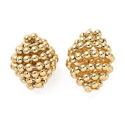 Настоящее золото 18K Латунные подвески, без кадмия, без никеля и без свинца, конус прелести, реальный 18 k позолоченный, 24x18 мм, отверстие : 1.6 мм