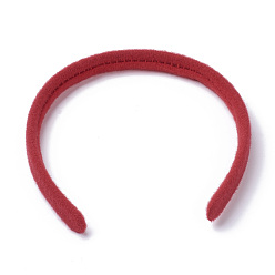 Rot Haarschmuck einfache Plastik Haarband Befunde, keine Zähne, mit Samt, rot, 122 mm