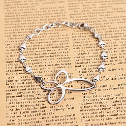 Stainless Steel Color Tarnish Resistant 304 Stainless Steel Link Bracelets, with Lobster Claw Clasps, Stainless Steel Color, 7-7/8 inch(200mm)