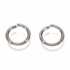 Нержавеющая Сталь Цвет Не тускнеют 304 нержавеющая сталь открытые быстроразъемные соединения, Кольца, цвет нержавеющей стали, 12x1.5 мм, внутренний диаметр: 9 мм