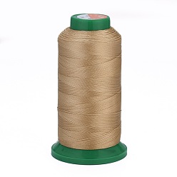 BurlyWood Polyester Sewing Threads, Temperature Heat Resistant Threads, DIY Leather Sewing Craft, Bookbinding, Shoe Repairing, BurlyWood, 0.3mm, 1800m/roll