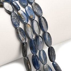 Синий Натуральный кианитовые бисер пряди, форма яйца, синие, 11.5~12x5.5~6.5x3.5 мм, отверстие : 0.7~0.8 мм, около 35 шт / нитка, 15.94'' (40.5 см) ~ 16.10'' (40.9 см)
