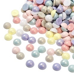 (52) Непрозрачная лаванда Непрозрачные акриловый кабошоны, полукруглый, разноцветные, 12x6 мм, 1162 шт / 500 г