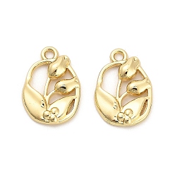 Золотой Стойки подвески обшивки сплава, , золотые, 19.5x13.5x3 мм, отверстие : 1.8 мм