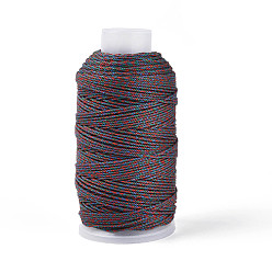 Разноцветный 150ms24-слойные хлопковые витые шнуры, красочный, 1.5 мм, около 164.04 ярдов (150 м) / рулон