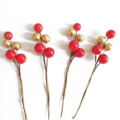 Красный Имитация пены рождественская красная ягода фрукт, для украшения свадебной коробки со сладостями, фотографические реквизиты, красные, 100 мм