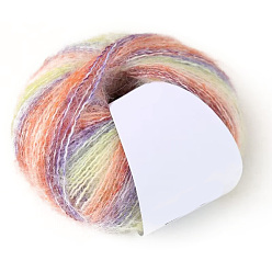 Бледно-фиолетовый Красный 2-слойная пряжа, градиент цвета, для вязания спицами и крючком, бледно-фиолетовый красный, 1 мм