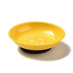 Золотистый Блюдо с магнитной булавкой, 430 поддон для чаши из нержавеющей стали с магнитом, для хранения булавки, иглы, золотые, 107.5x27 мм