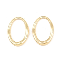 Golden 304 Edelstahl verbindet Ringe, ellipsenförmige, Gestell, langlebig überzogen, golden, 19x13x2.5 mm