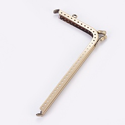 Античная Бронза Железная рамка, для пошива сумок портной, античная бронза, 162x92.5x11 мм, отверстия : 1.6 mm и 4.5 мм