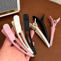 (52) Непрозрачная лаванда Заколки для волос из кожи аллигатора, Нескользящие зажимы для придания объема у корней волос, разноцветные, 110x42x15 мм, 3 шт / комплект