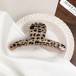 Stick Пластиковые заколки-коготь с леопардовым принтом, аксессуары для волос для женщин и девочек, придерживаться, 56x130 мм