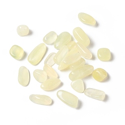 Jade Nouveau Nouvelles perles de jade naturelles, pas de trous / non percés, nuggets, 14.5~31x10~20x3~12.5mm, environ195 pcs / 500 g
