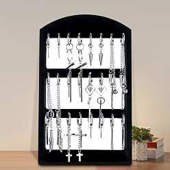 Нержавеющая Сталь Цвет 12шт. 304 серьги-кольца из нержавеющей стали, цвет нержавеющей стали, разнообразные, цвет нержавеющей стали, 30~100 мм