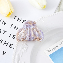 Средний Фиолетовый Заколки для волос с когтями из ацетата целлюлозы (смола), оболочка, средне фиолетовый, 55x38 мм