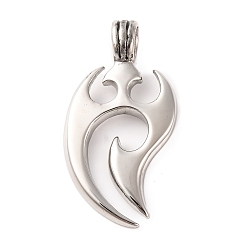 Нержавеющая Сталь Цвет Не тускнеет 316 хирургическая нержавеющая сталь большие подвески, Более острое очарование пламени маори, цвет нержавеющей стали, 43.5x21.5x3 мм, отверстие : 6 мм