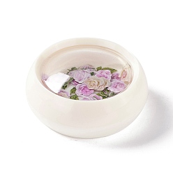 Violet DIY Crystal Epoxy Resin Material Filling, Flower Nail Art Sequins, for Crafts Making, with Disposable Plastic Box, Violet, 5~7.5x3~5.5x0.1mm