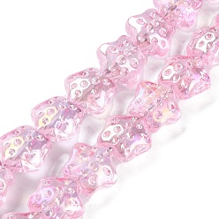 Звезда Выпечка краска бисер пряди, звезда, 14.5x15x9 мм, отверстие : 1 мм, около 45 шт / нитка, 24.02'' (61 см)