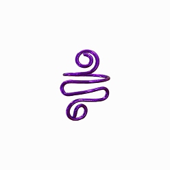 Фиолетовый Железный инструмент для вязания крючком, вязание колец на спицах, фиолетовые, 32x20 мм