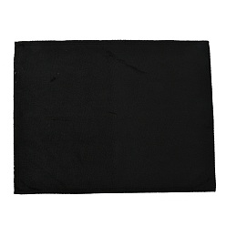 Черный Бархатная салфетка для полировки серебра для ювелирных изделий, прямоугольные, чёрные, 39.3x30.3x0.15 см