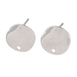 Нержавеющая Сталь Цвет 304 Выводы серьги из нержавеющей стали шпилька, овальные, с петлей, цвет нержавеющей стали, 12 мм, отверстие : 1.5 мм, штифты : 0.8x10 мм