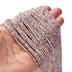 Amethyst Natural Amethyst Beads Strands, Faceted Round, 2.5mm, Hole: 0.5mm, about 176~177pcs/strand, 15~15.31''(38.1~38.9cm)