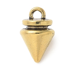 Античное Золото Сплавочные подвески тибетского стиля, конусные подвески, без свинца, без никеля и без кадмия, античное золото , 12x7.5x7.5 мм, отверстие : 1.6 мм